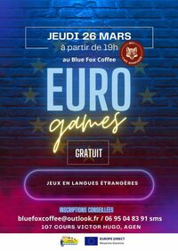 Euro Games : jeux de société en langues étrangères à Agen
