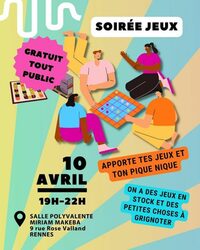 Soirée jeux à Rennes