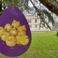 Jeu de piste dans le parc du château à Azay-le-Rideau