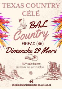 Bal Country Line Dance avec Texas Country Célé à Figeac à Figeac