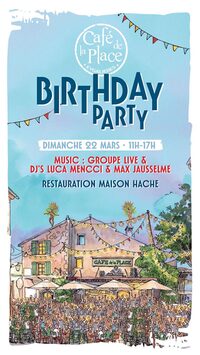 Birthday Party au Café de la Place à Eygalières