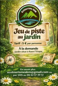 Jeu de piste au jardin à Raon-l'Étape