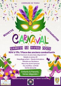 Carnaval et animations à Tendu à Tendu