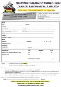 Randonnée du moto club du Carladez à Brommat