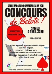 Concours de belote à Dompierre-sur-Yon
