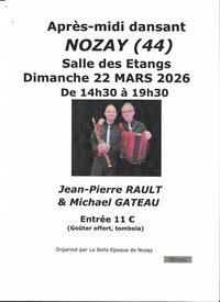 Après-midi dansant avec Jean-Pierre RAULT et Mickael GATEAU à Nozay