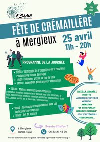 Crémaillère de l'association E'SéME à Mergieux (journée portes ouvertes) à Najac