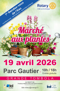 Marché aux plantes - 1er Rendez-vous de l'eau à L'Isle-sur-la-Sorgue