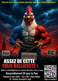 Rassemblement 3R pour la Paix et la Souveraineté à Strasbourg