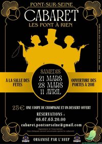Cabaret « Les Pont à Rien » 2026 à Pont-sur-Seine à Nogent-sur-Seine