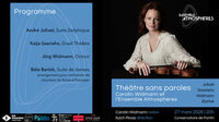Théâtre sans paroles _ Concert de l'Ensemble Atmosphères & Carolin Widmann à Pantin