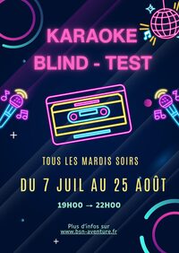 Karaoké et blind test tous les mardis soirs à Combreux