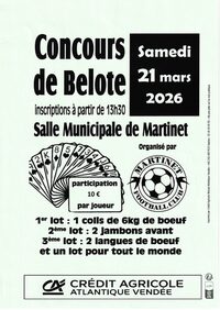 Concours de Belote à Martinet