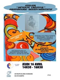 Atelier détente créative "griffonnage - zentangle" à Genêts