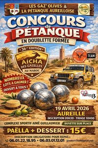 Concours de pétanque spécial "Gaz'Olives" à Aureille