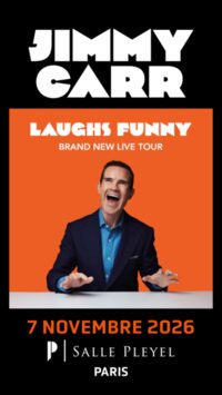 Jimmy Carr en one man show à la Salle Pleyel à Paris 8e