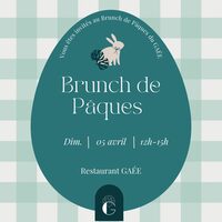 Brunch de Pâques 2026 avec chasse aux œufs pour les enfants au GAE à La Rochelle