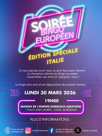 🎉 Bingo Italien 🇮🇹 à Bordeaux