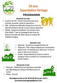 50 ans de l'association partage à Sainte-Geneviève-des-Bois