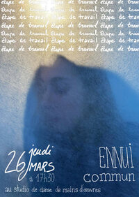 Ennui commun - présentation de travail à Saint-Ouen-sur-Seine