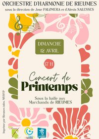 CONCERT DE PRINTEMPS DE L’ORCHESTRE D’HARMONIE DE RIEUMES à Rieumes