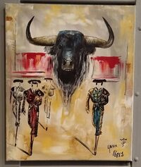 Exposition de Yann Perez - Peintures taurines à Arles