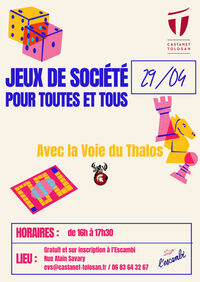 Jeux de société pour toutes et tous à Castanet-Tolosan
