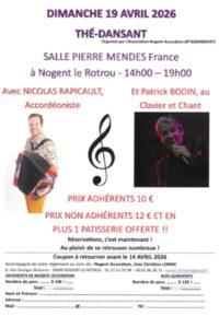 Thé dansant à Nogent-le-Rotrou à Nogent-le-Rotrou