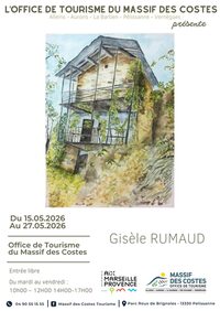 Exposition d'aquarelles de Gisèle RUMAUD à Pélissanne