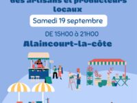 Marché des artisans et producteurs locaux à Alaincourt-la-Côte