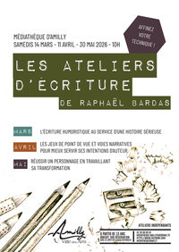 Les ateliers d'écriture de Raphaël Bardas à Amilly