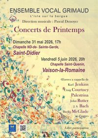 L'Ensemble Vocal Grimaud à Saint-Didier