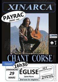Xinarca, chant et cistre corses à Payrac