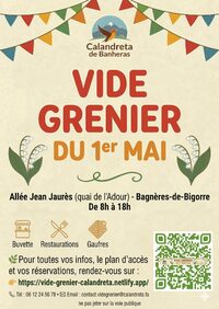 Vide grenier du 1er Mai - Calandreta de Banheras à Bagnères-de-Bigorre