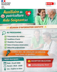 Présentation du diplôme d'Etat Auxiliaire de Puériculture et Aide Soignant à Enghien-les-Bains