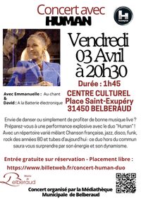 Concert du duo Human à Belberaud