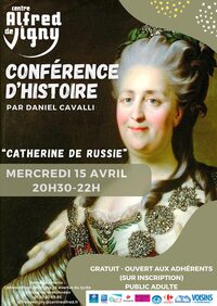 Conférence historique "Catherine de Russie" à Voisins-le-Bretonneux