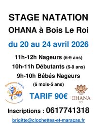 Stage natation à Bois-le-Roi
