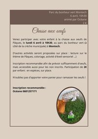 Chasse aux oeufs à Montech