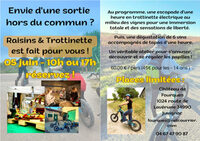 Raisins et trottinette au Château de Fourques (Juvignac 34) à Juvignac