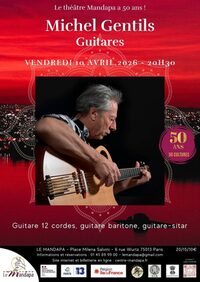 Michel Gentils - Guitare 12 cordes, guitare baritone, guitare-sitar à Paris 13e