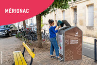 Permanence borne à déchets alimentaires à Mérignac