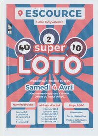 Super  loto de l amicale foot à Escource