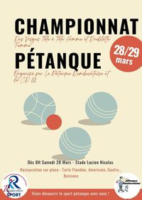 Championnat de pétanque à Rambervillers