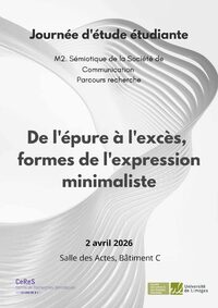 Journée d'études  master Sémiotique à Limoges