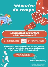 Partager un jeu sur "nos mémoires et nos souvenirs" à Nantes