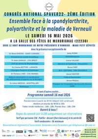 2nd congrès national "Spondylarthrite, polyarthrite et maladie de Verneuil& à Merdrignac