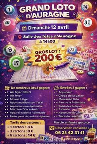 Grand loto d’auragne à Auragne