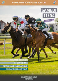Courses de Galop et DJ Set en openair à l'hippodrome le 11 avril à Le Bouscat