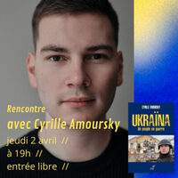 Rencontre littéraire à La librairie Géolibri avec Cyrille Amoursky, autour de so à Bordeaux